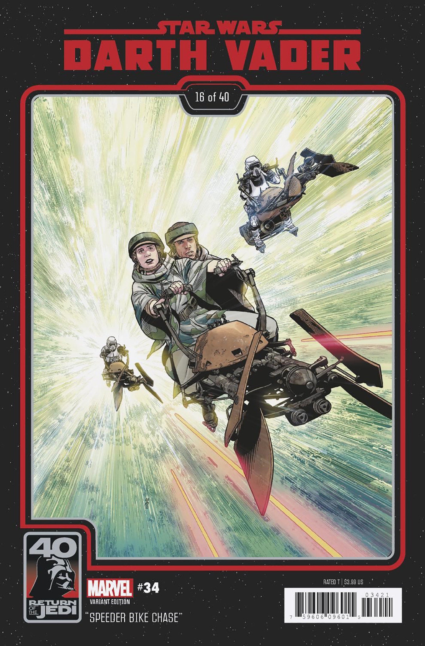 Stock Photo of Star Wars: Darth Vader 34 Chris Sprouse Return Of The Jedi 40th Anniversary Variant comic sold by Stronghold Collectibles