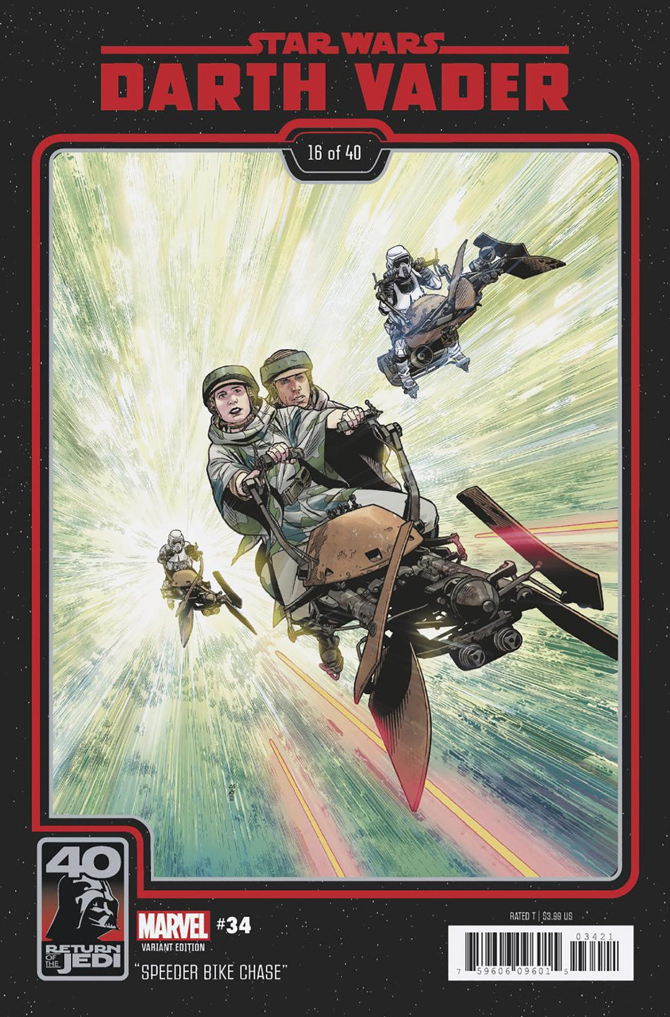 Stock Photo of Star Wars: Darth Vader 34 Chris Sprouse Return Of The Jedi 40th Anniversary Variant comic sold by Stronghold Collectibles