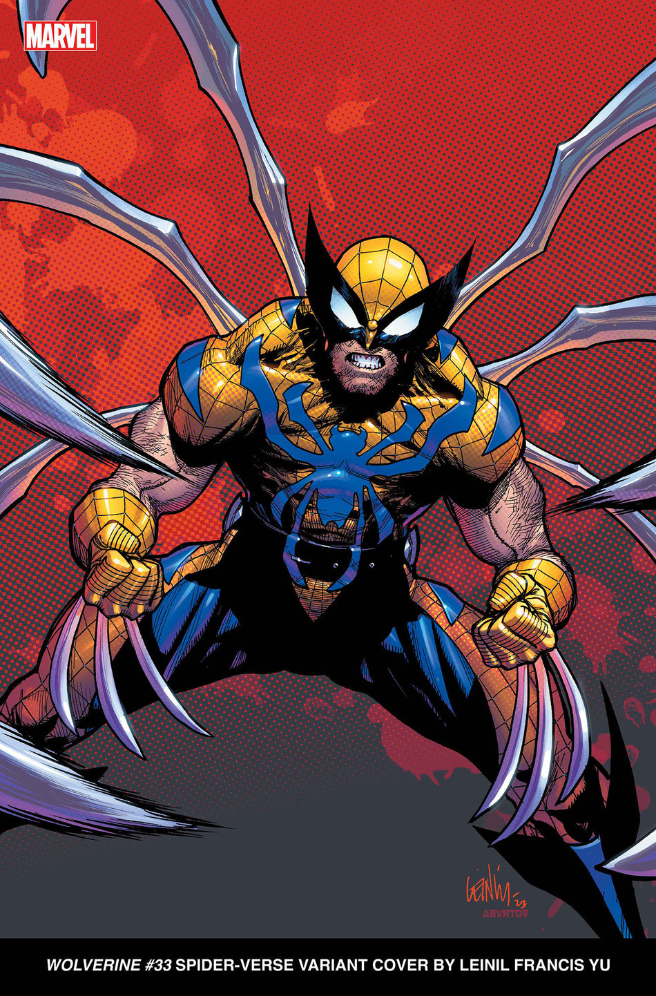 Stock Photo of Wolverine 33 Leinil Yu Spider-Verse Variant comic sold by Stronghold Collectibles