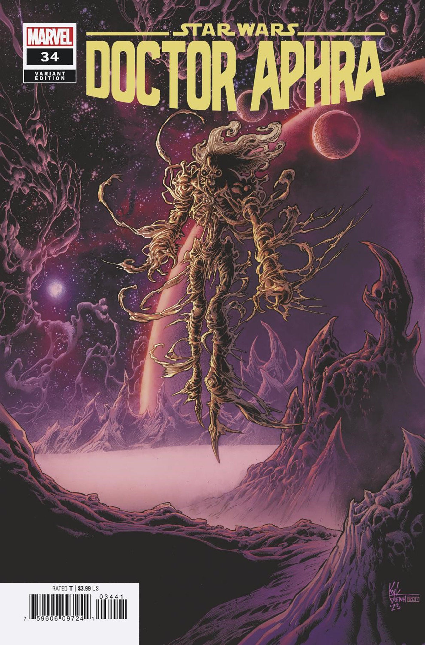 Stock Photo of Star Wars: Doctor Aphra 34 Kyle Hotz Variant comic sold by Stronghold Collectibles