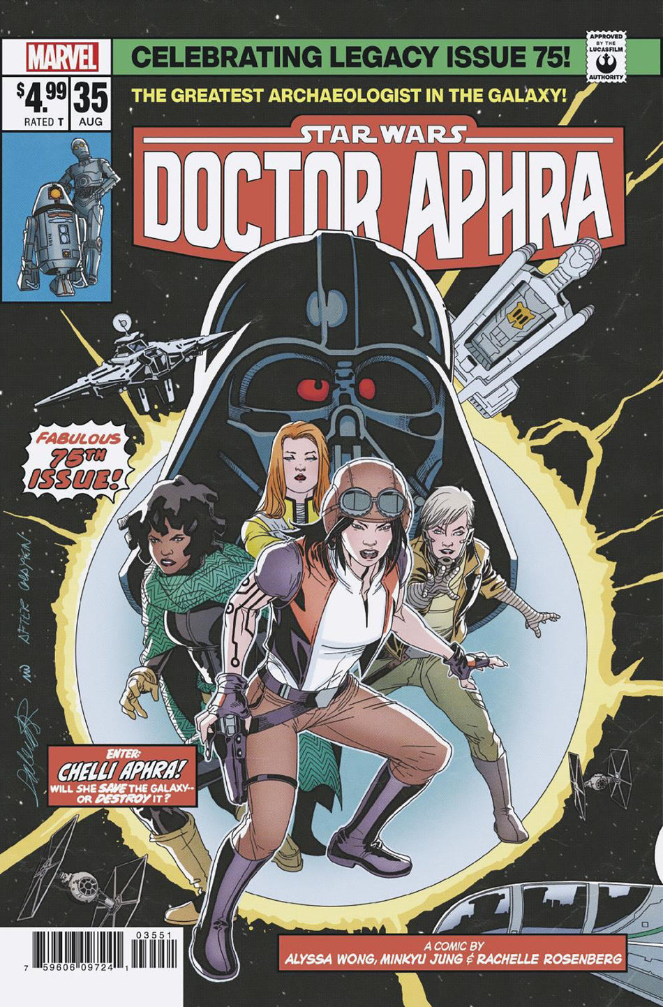 Stock photo of Star Wars Doctor Aphra 35 Salvador Larroca Homage Variant [Dd] comic sold by Stronghold Collectibles