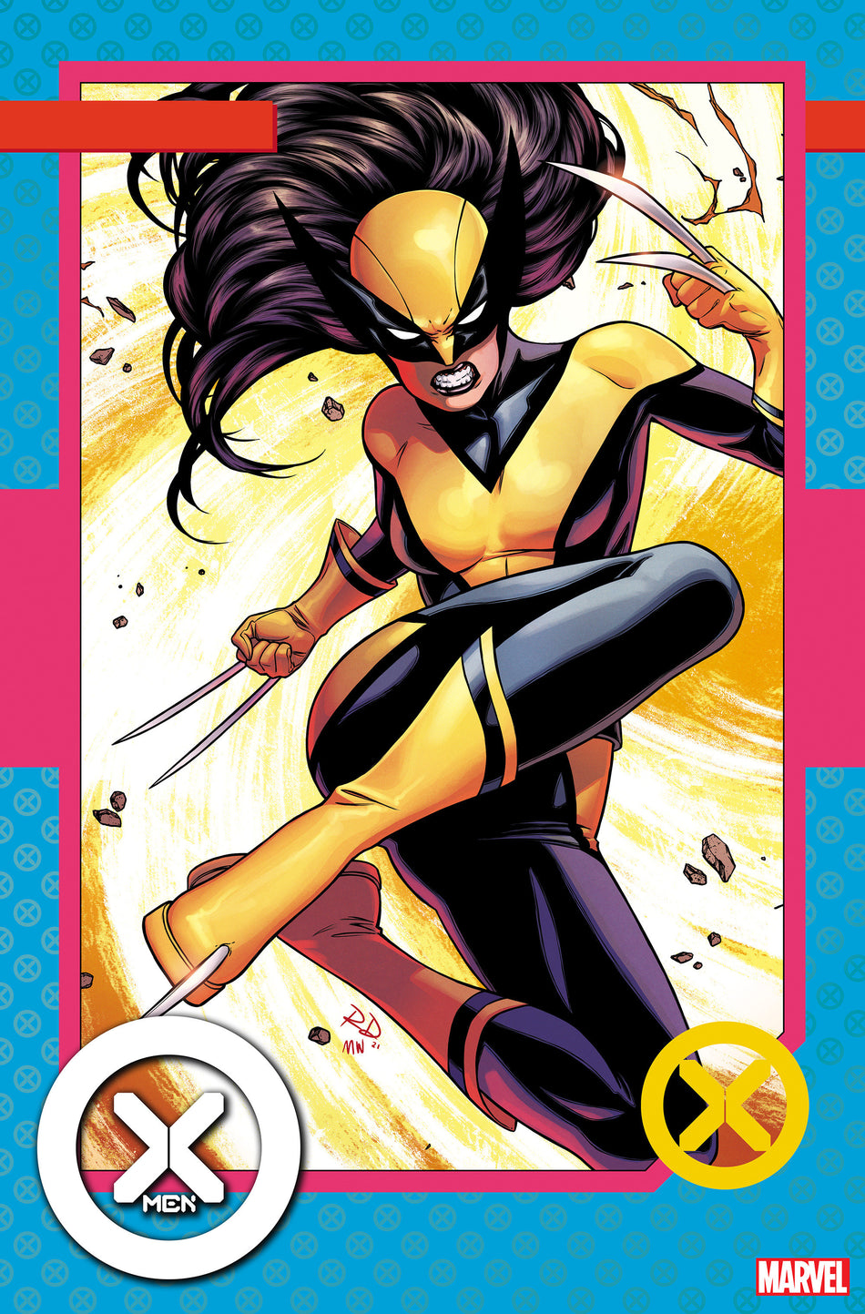 Image of X-Men 8 Dauterman Trading Card Variant comic sold by Stronghold Collectibles.
