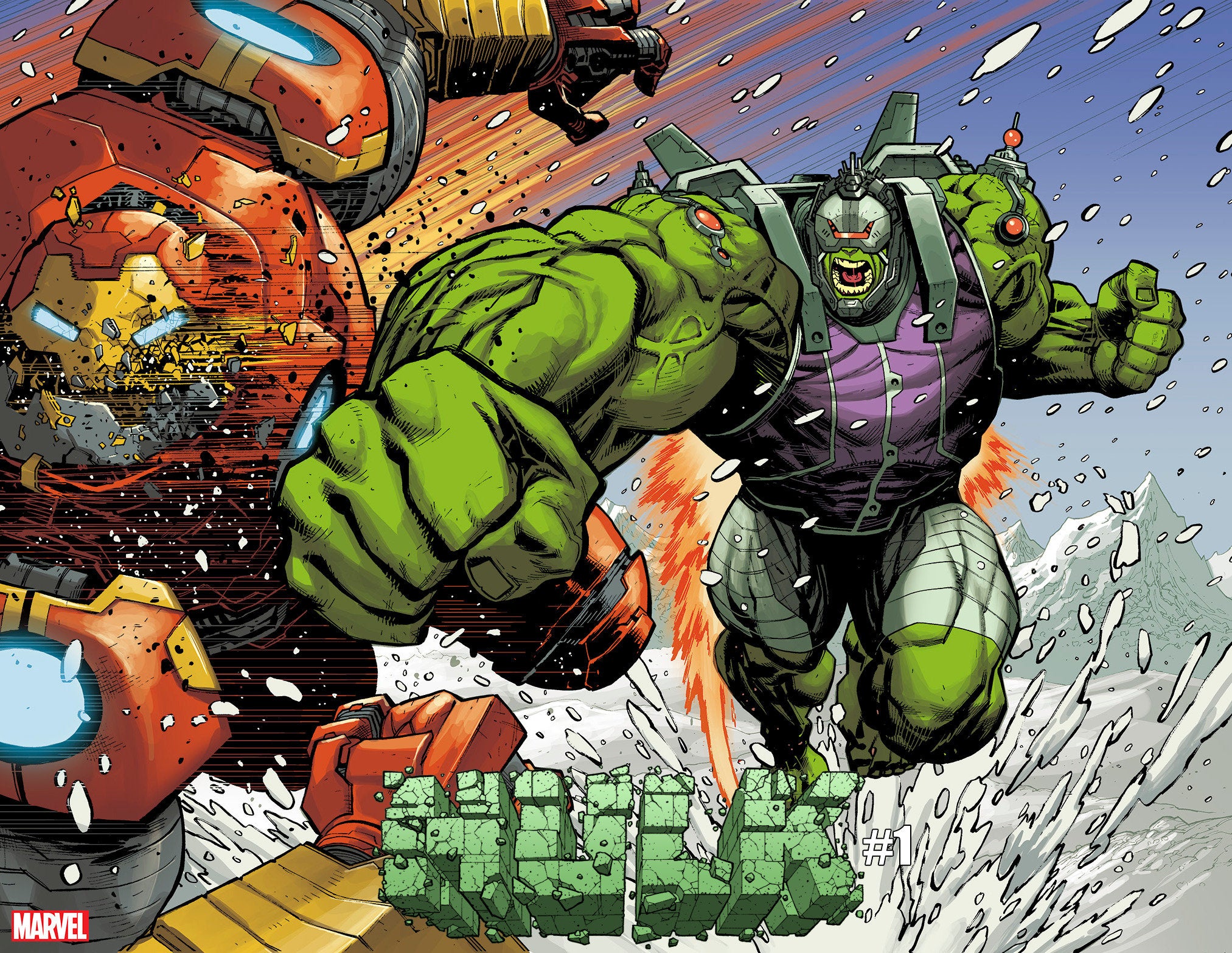 Image of Hulk 1 Ottley 2nd Print Wraparound Variant comic sold by Stronghold Collectibles.
