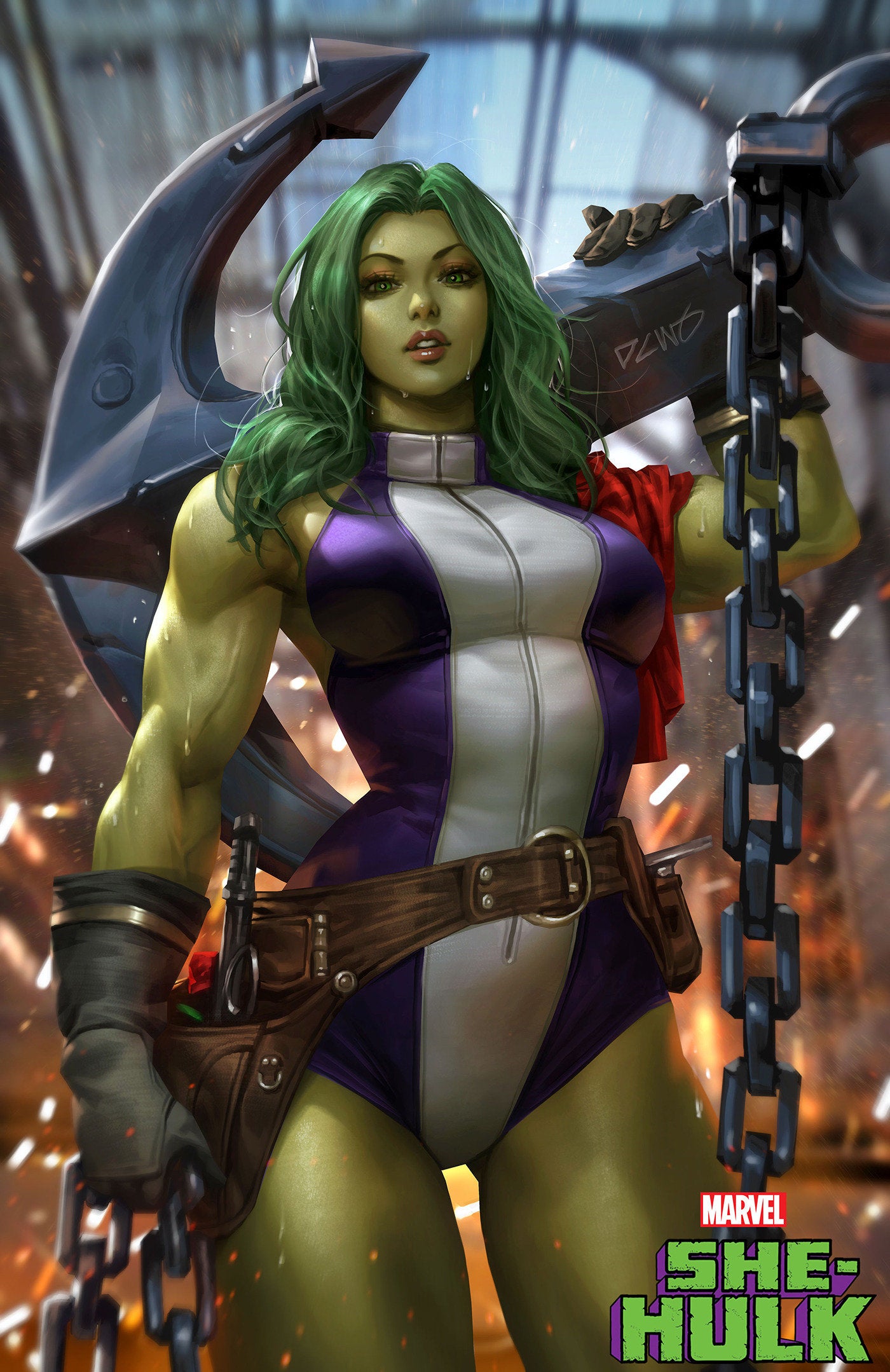 Stock Photo of She-Hulk 14 Derrick Chew She-Hulk Variant comic sold by Stronghold Collectibles