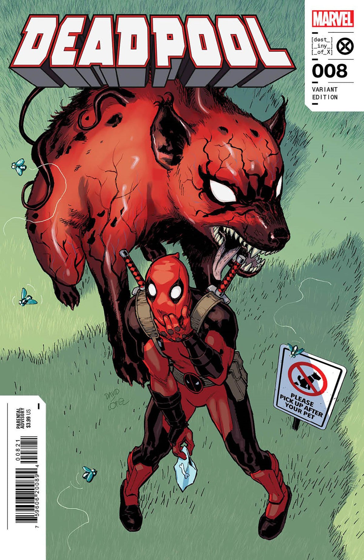 Stock Photo of Deadpool 8 David Lopez Variant comic sold by Stronghold Collectibles