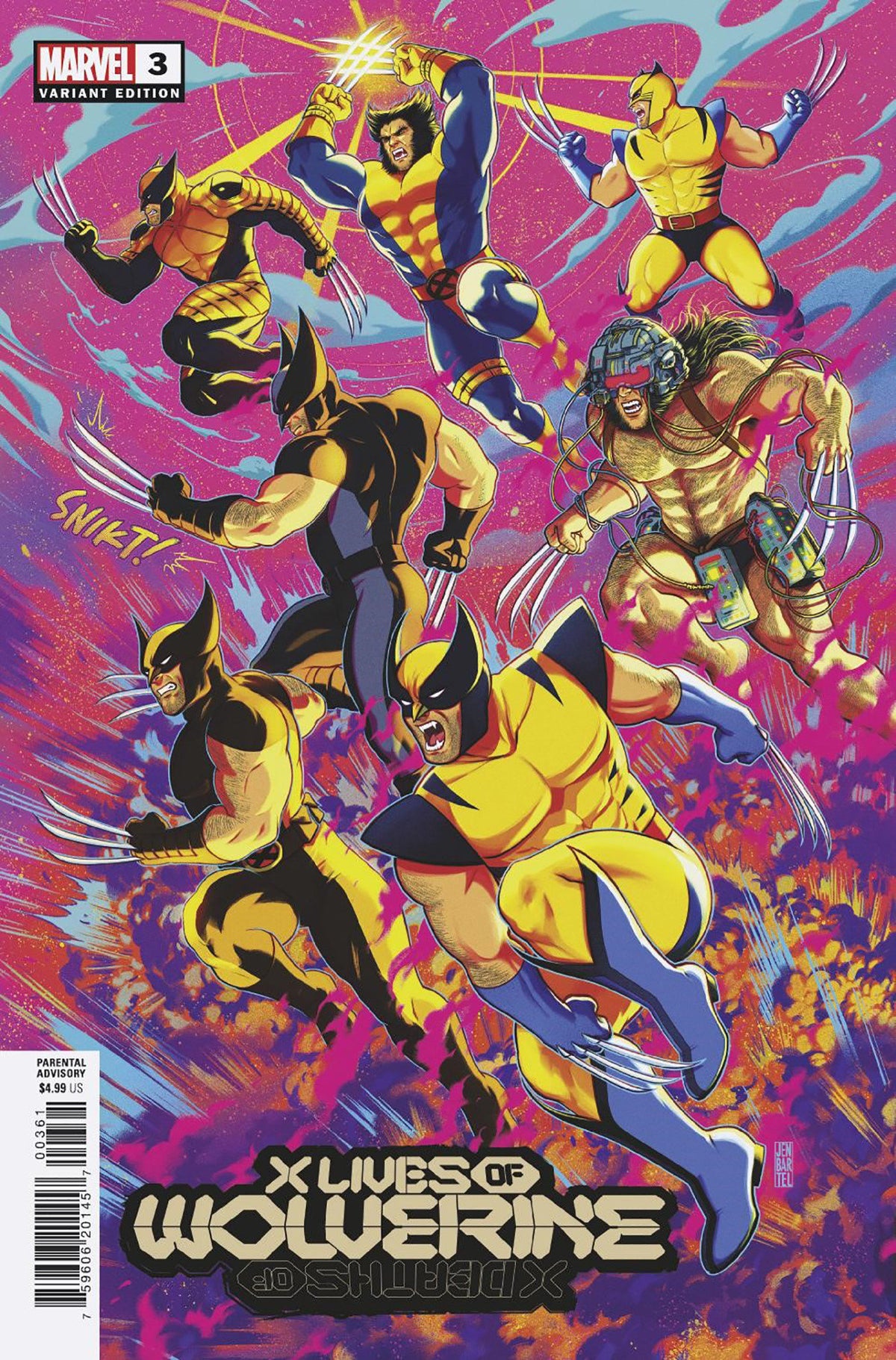 Image of X Lives Of Wolverine 3 Bartel Variant comic sold by Stronghold Collectibles.