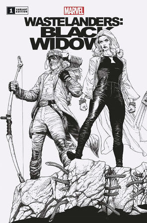 Wastelanders: Black Widow #1B McNiven Connecting Black & White Podcast Variant