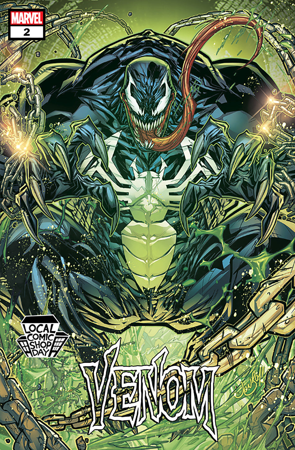 Image of Venom 2 Jonboy Meyers Lcsd Local Comic Shop Day Variant comic sold by Stronghold Collectibles.