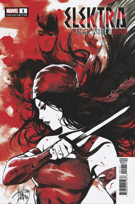 Image of Elektra: Black, White & Blood 1 Andolfo Variant comic sold by Stronghold Collectibles.