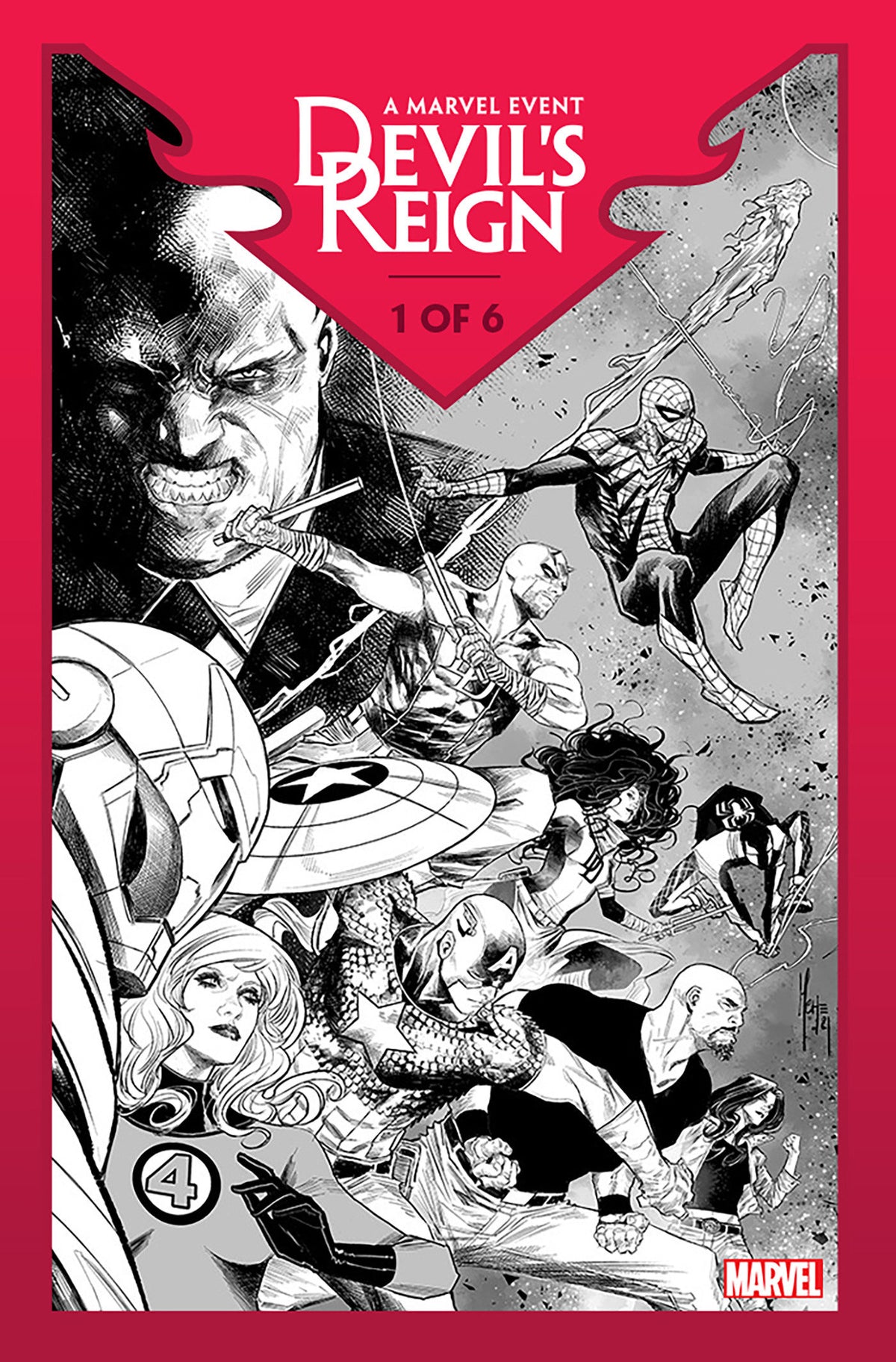 Image of Devil's Reign 1 Checchetto 2nd Printing Variant comic sold by Stronghold Collectibles.