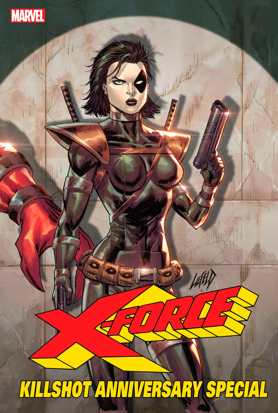 Image of X-Force: Killshot Anniversary Special 1 Liefeld Connecting Variant E comic sold by Stronghold Collectibles.