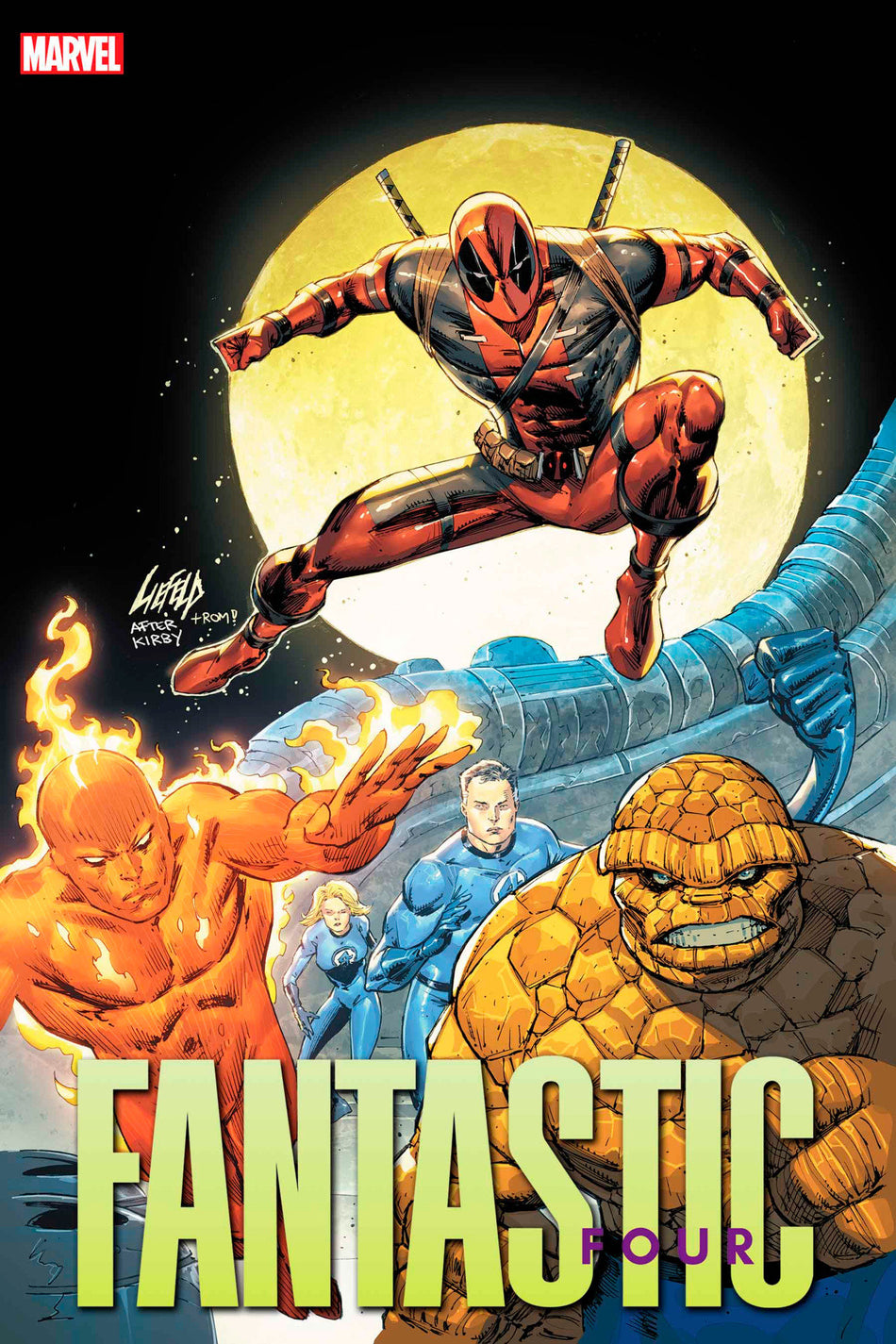 Stock Photo of Fantastic Four 7 Rob Liefeld Homager Variant comic sold by Stronghold Collectibles