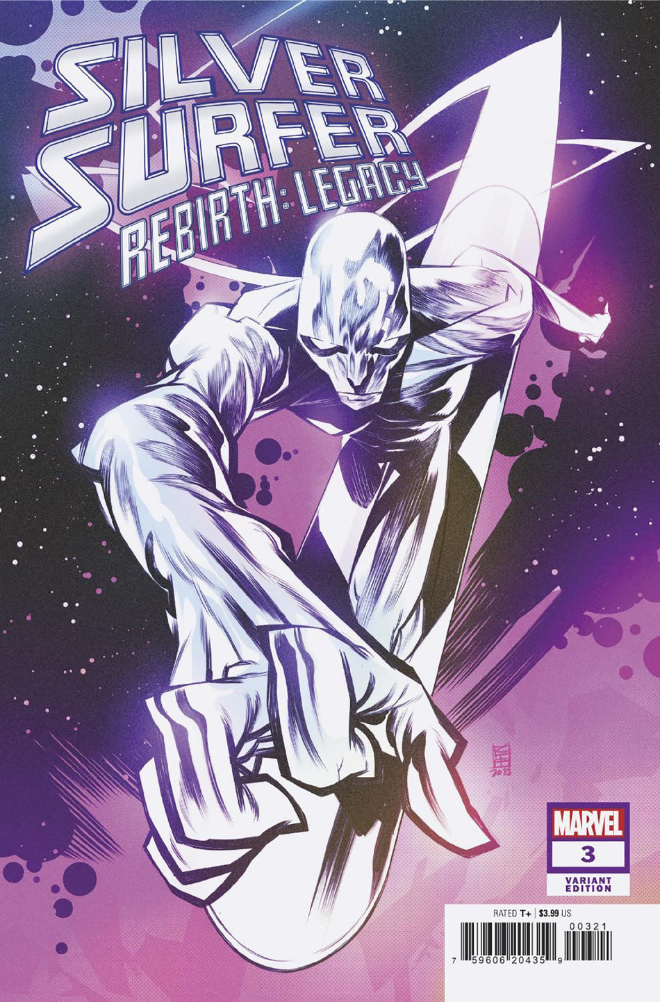 Stock photo of Silver Surfer Rebirth: Legacy 3 Kim Jacinto Variant Comics sold by Stronghold Collectibles