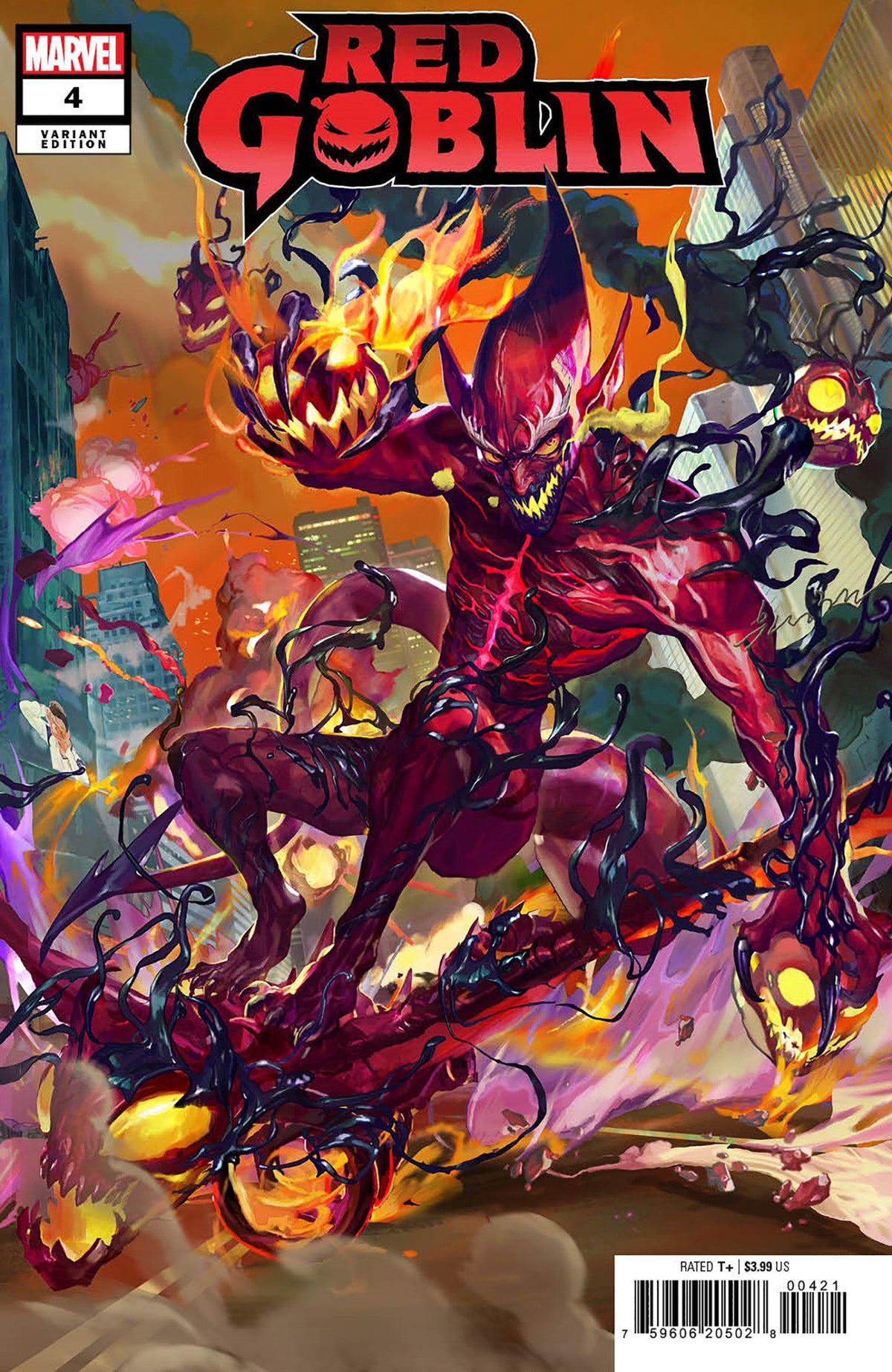 Stock Photo of Red Goblin 4 Sunghan Yune Variant comic sold by Stronghold Collectibles