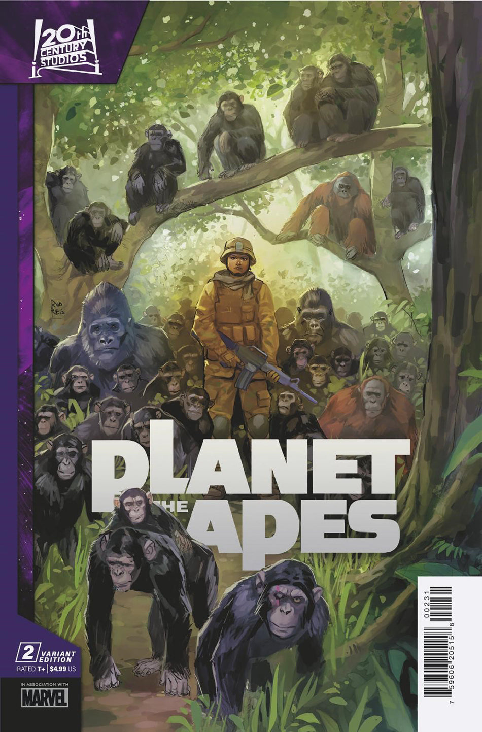 Stock Photo of Planet Of The Apes 2 Rod Reis Variant comic sold by Stronghold Collectibles