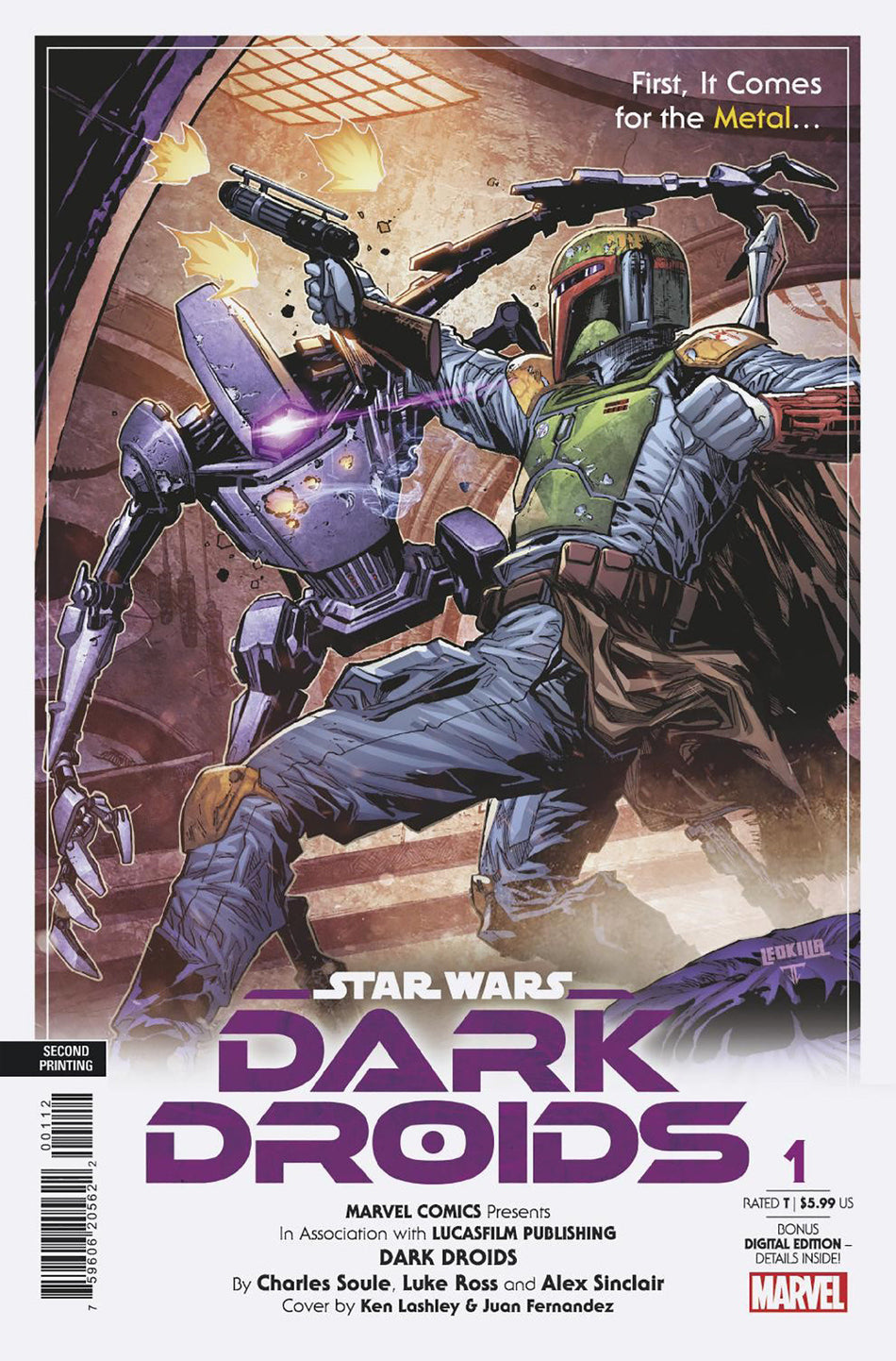 Stock Photo of Star Wars: Dark Droids 1 Ken Lashley 2nd Print Variant [Dd] comic sold by Stronghold Collectibles