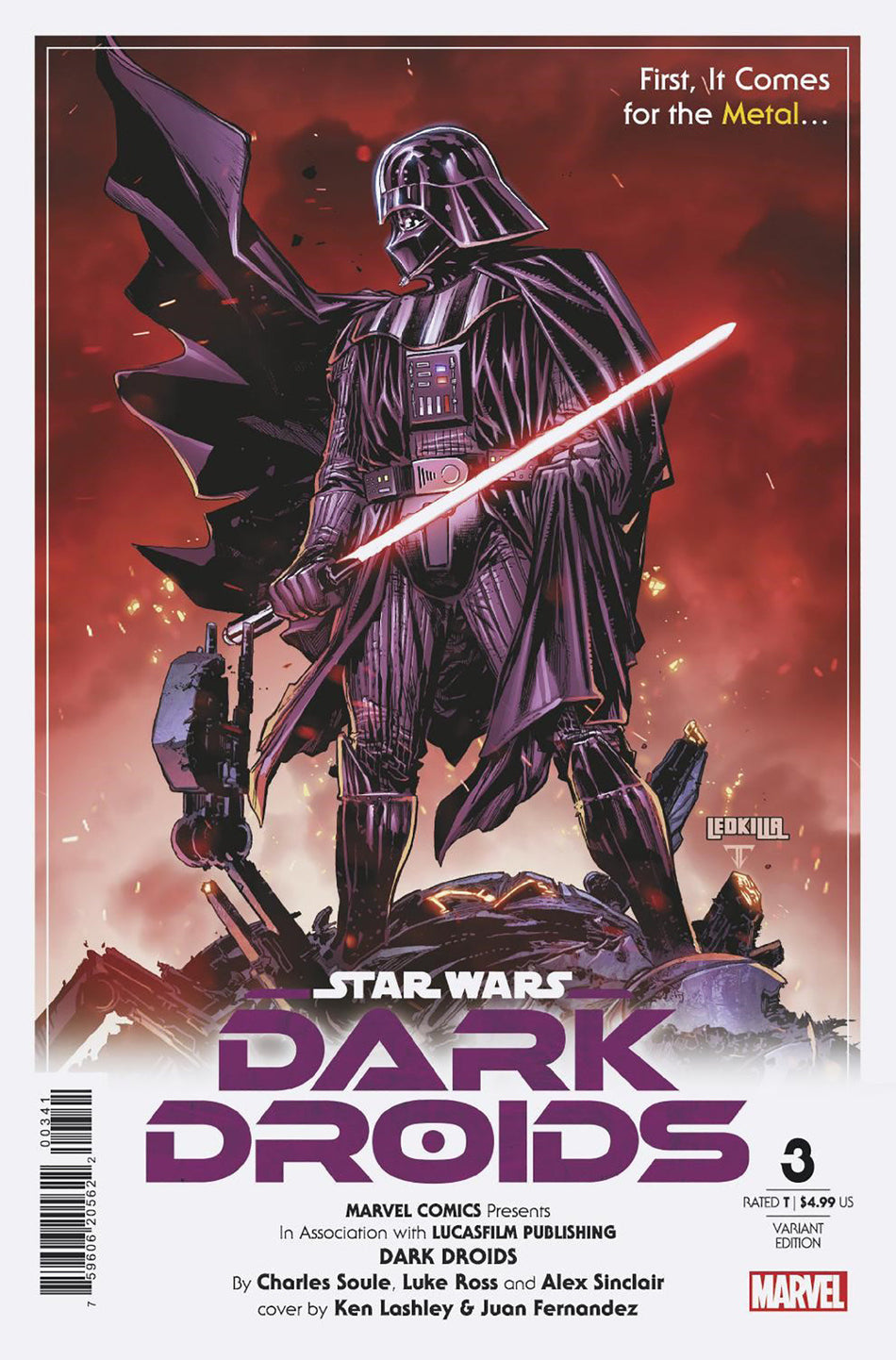 Stock photo of Star Wars Dark Droids #3 Ken Lashley Variant Comics sold by Stronghold Collectibles