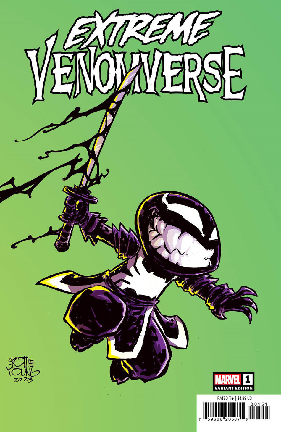 Stock Photo of Extreme Venomverse 1 Skottie Young Variant comic sold by Stronghold Collectibles