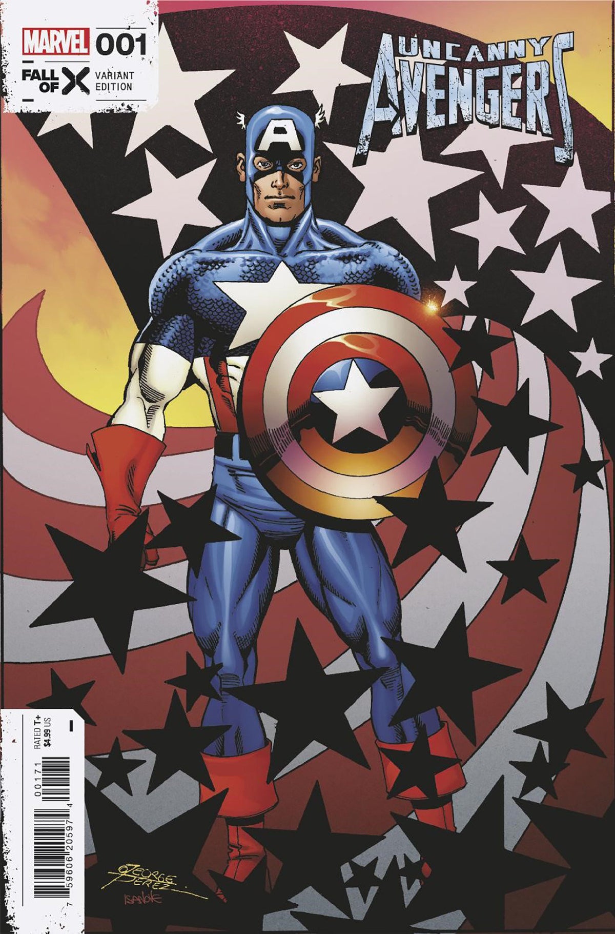 Stock Photo of Uncanny Avengers 1 George Perez Variant [G.O.D.S., Fall] comic sold by Stronghold Collectibles