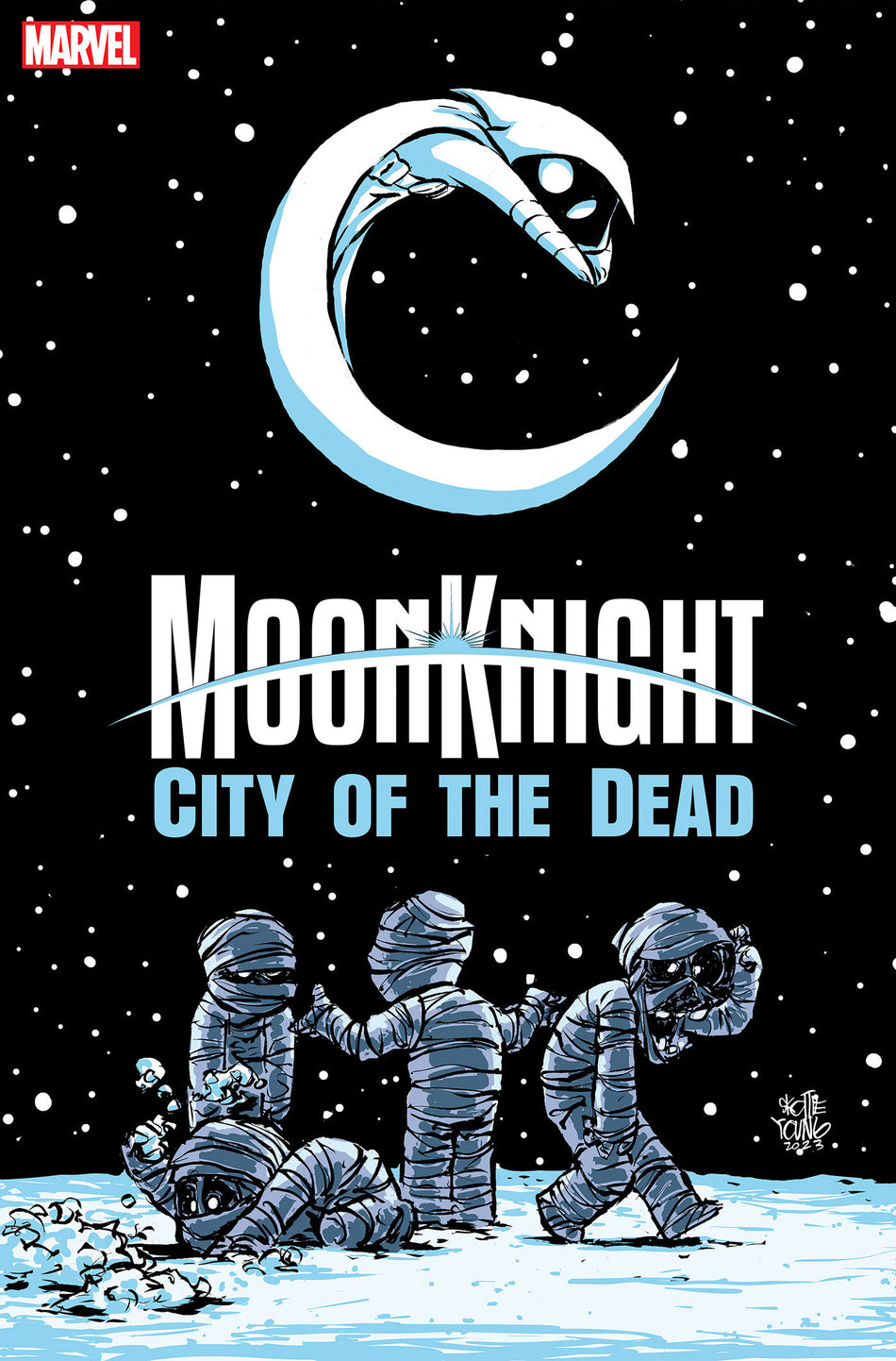 Stock Photo of Moon Knight: City Of The Dead 1 Skottie Young Variant comic sold by Stronghold Collectibles