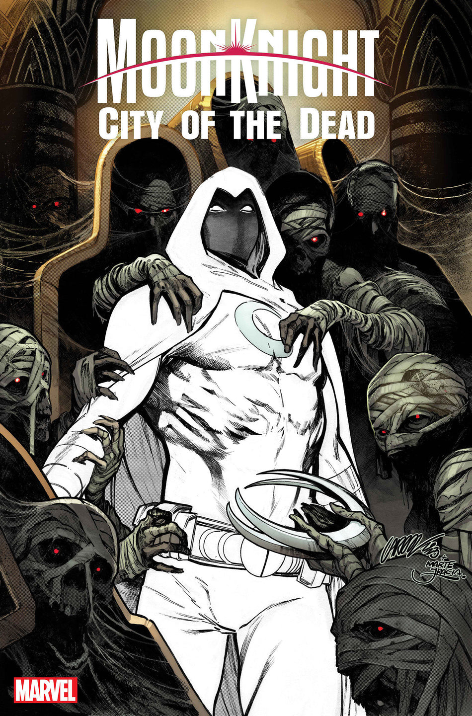 Stock Photo of Moon Knight: City Of The Dead 1 Pepe Larraz Foil Variant comic sold by Stronghold Collectibles
