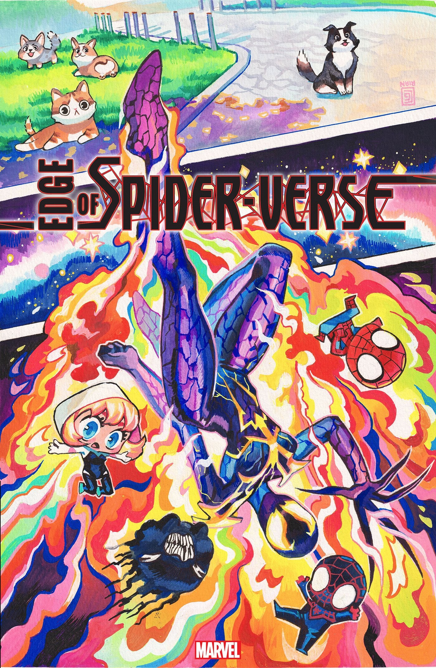 Stock photo of Edge Of Spider-Verse 4 Rian Gonzales Variant comic sold by Stronghold Collectibles