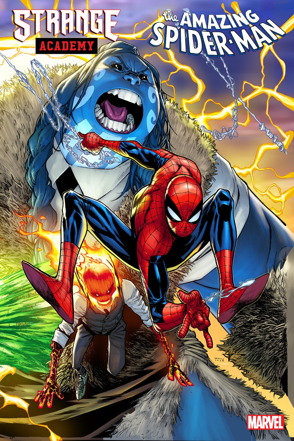 Stock Photo of Strange Academy: Amazing Spider-Man 1 Humberto Ramos Connecting Variant Comics sold by Stronghold Collectibles