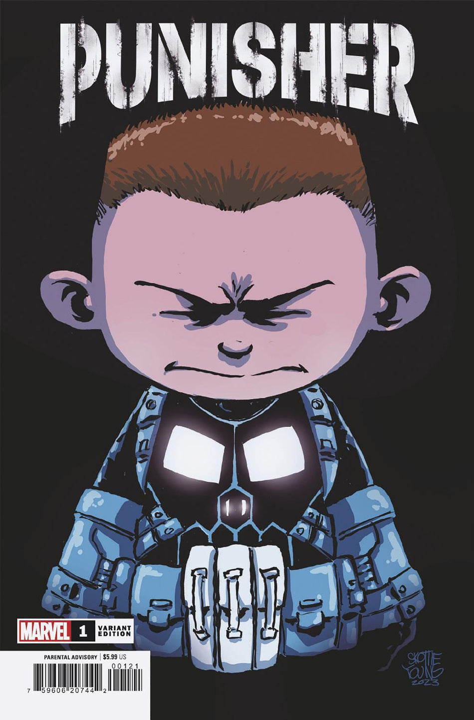 Stock Photo of Punisher 1 Skottie Young Variant Comics sold by Stronghold Collectibles