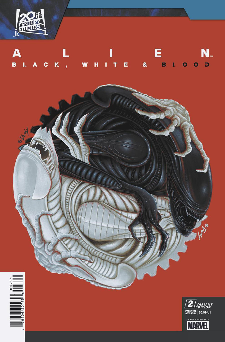 Stock Photo of Alien: Black, White & Blood #2 Doaly Variant Comics sold by Stronghold Collectibles