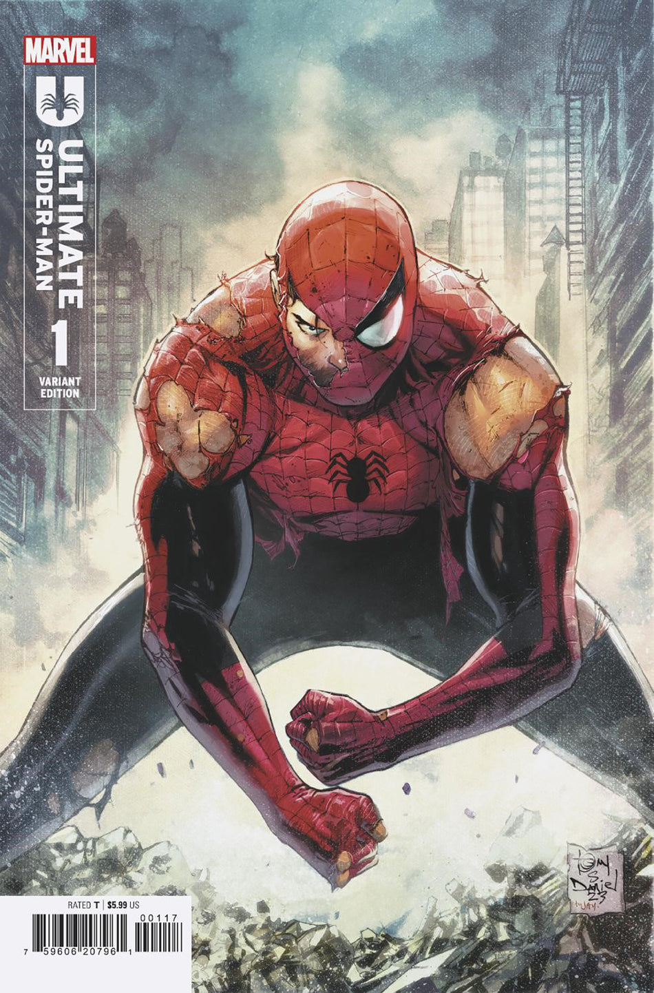 Ultimate Spider-Man 1 Tony Daniel Variant [1:25] PRESALE In Stores 1/10/24