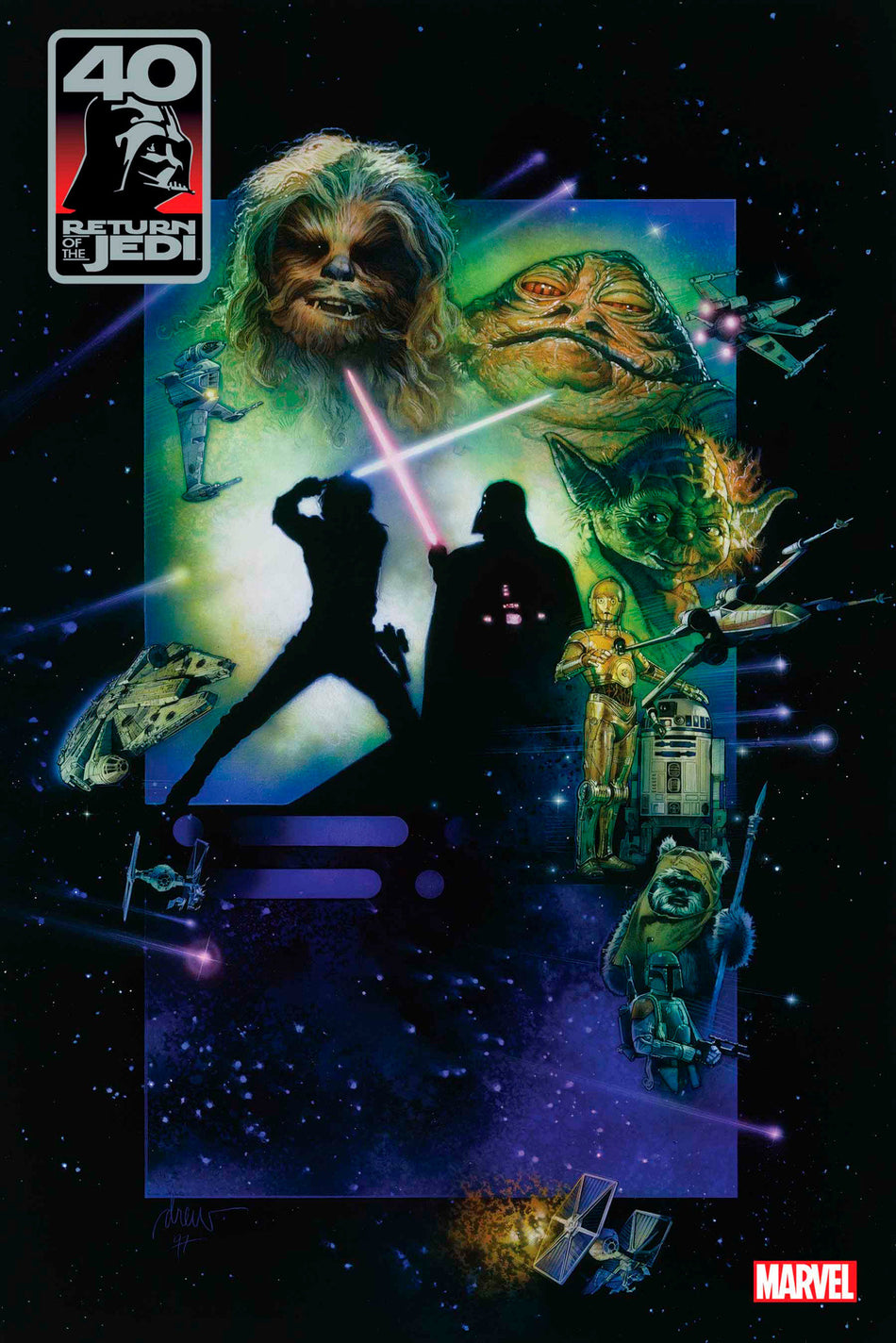 Stock photo of Star Wars: Return Of The Jedi - 40th Ann. Covers Chris Sprouse 1 Movie Poster Variant Comics sold by Stronghold Collectibles
