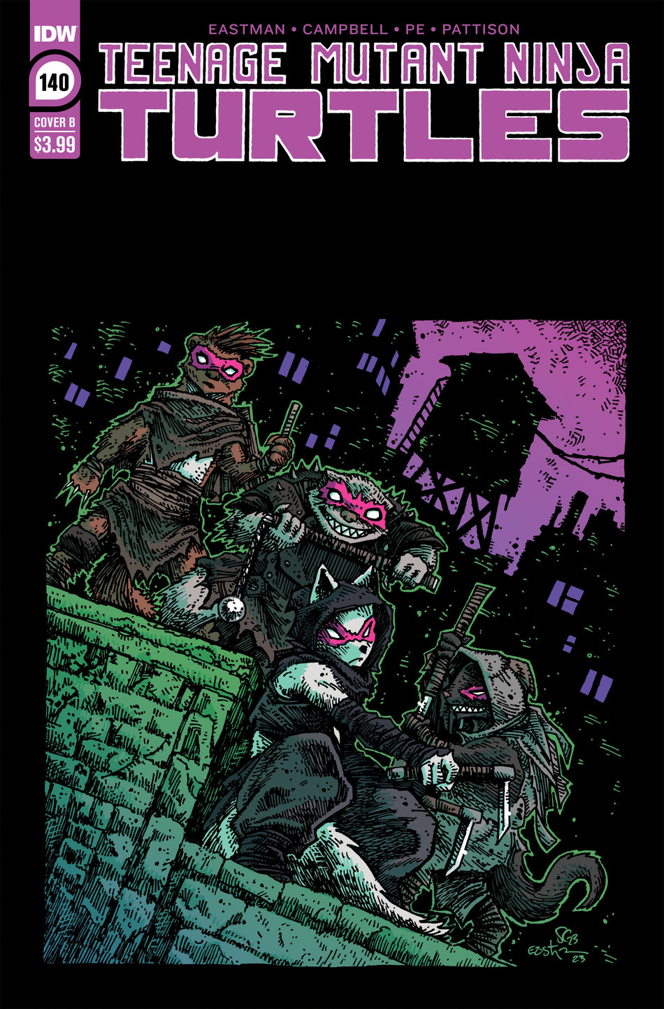 Teenage Mutant Ninja Turtles #140 Variant B (Eastman)