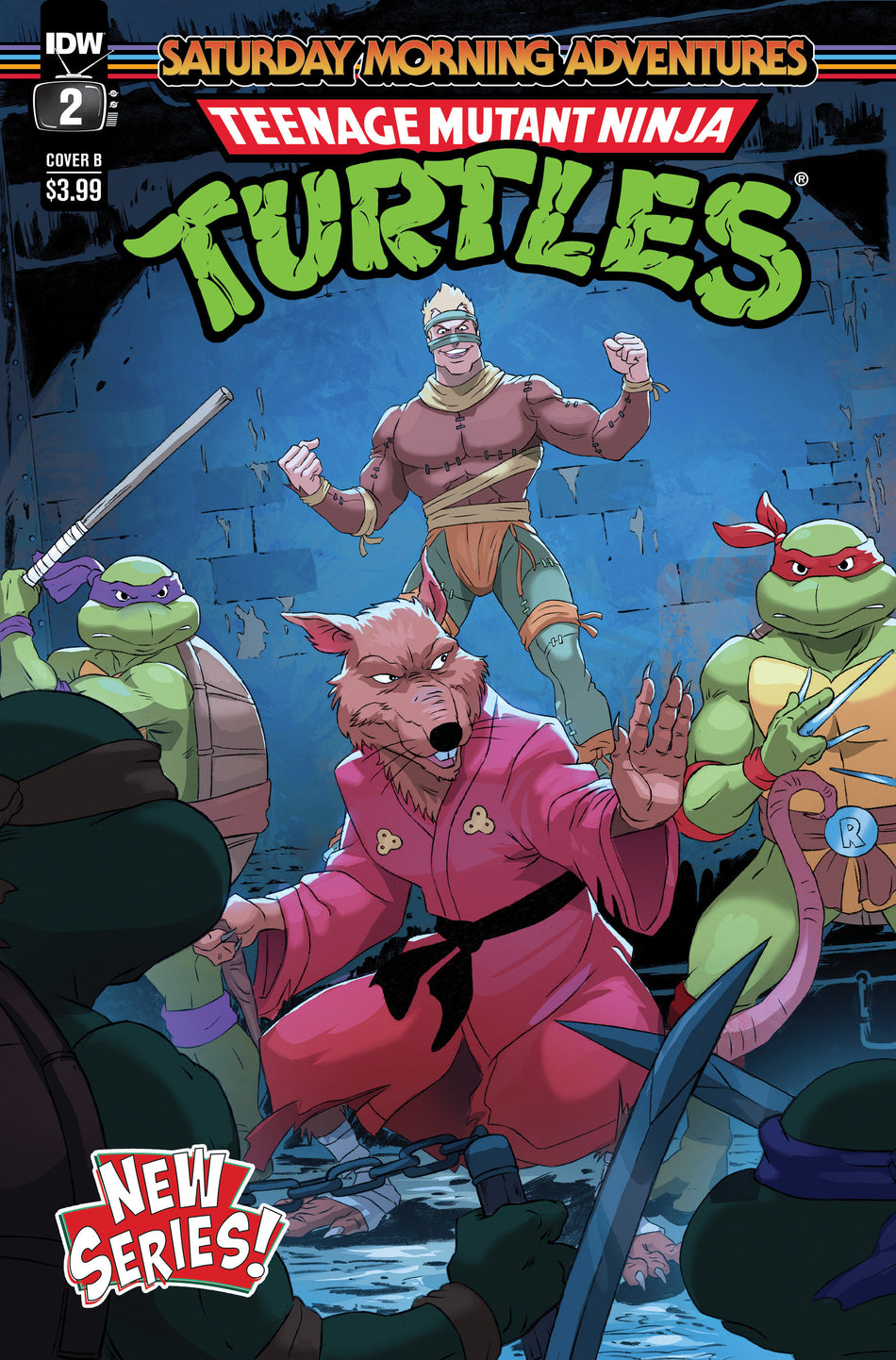 Stock Photo of Teenage Mutant Ninja Turtles: Saturday Morning Adventures (2023-) #2 CVR B Schoening comic sold by Stronghold Collectibles