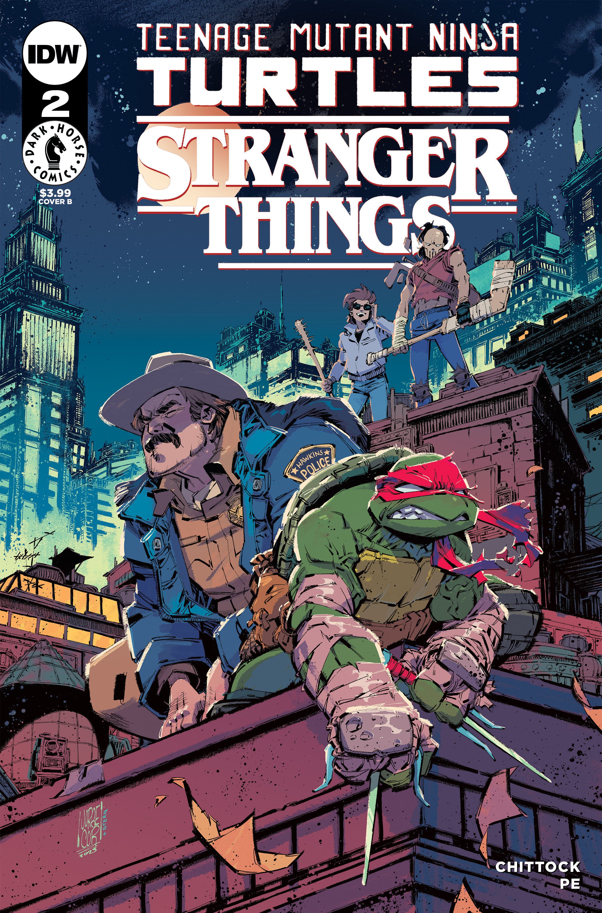 Stock photo of Teenage Mutant Ninja Turtles X Stranger Things #2 CVR B Corona comic sold by Stronghold Collectibles