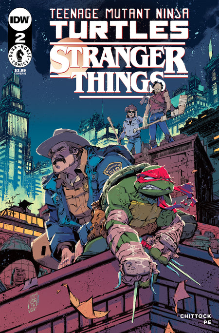 Stock photo of Teenage Mutant Ninja Turtles X Stranger Things #2 CVR B Corona comic sold by Stronghold Collectibles