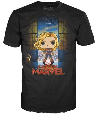 Funko! T-Shirt Captain Marvel (Higher, Further, Faster) Marvel Collector Corps Exclusive!