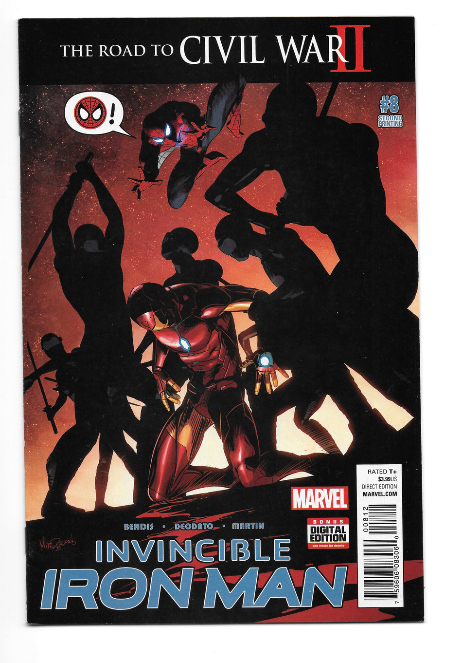 Photo of Invincible Iron Man Issue 8 Deodato 2nd Ptg Var comic sold by Stronghold Collectibles