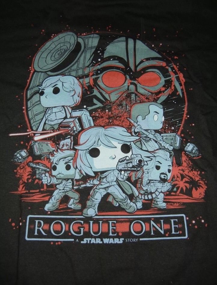 Funko! T-Shirt Rogue One (Red Highlights) Smuggler's Bounty Exclusive!