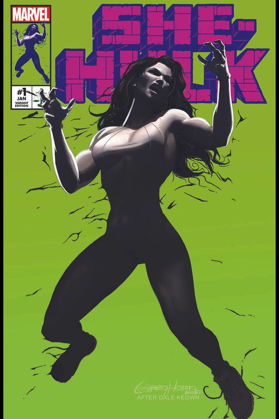 She-Hulk #1 Horn Homage Hulk 377 3rd Print