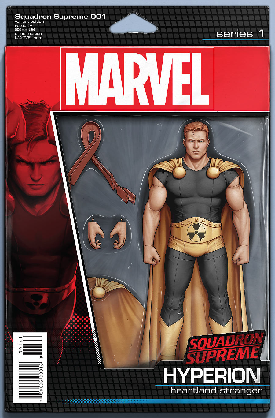 Squadron Supreme 1 Christopher Action Figure Variant comic sold by Stronghold Collectibles