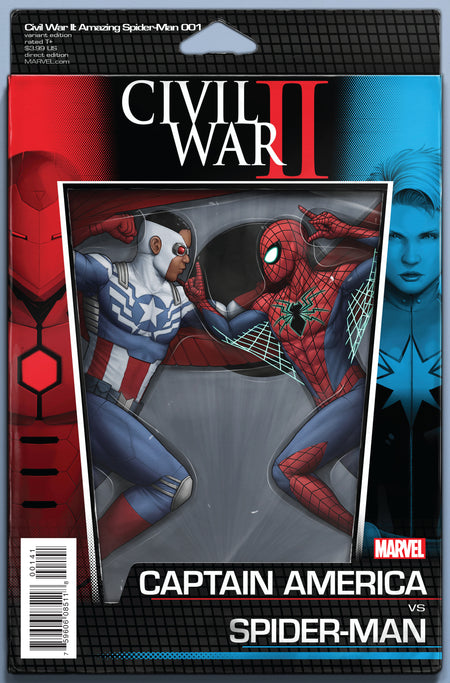 Civil War II Amazing Spider-Man 1 (of 4) Action Figure Variant comic sold by Stronghold Collectibles