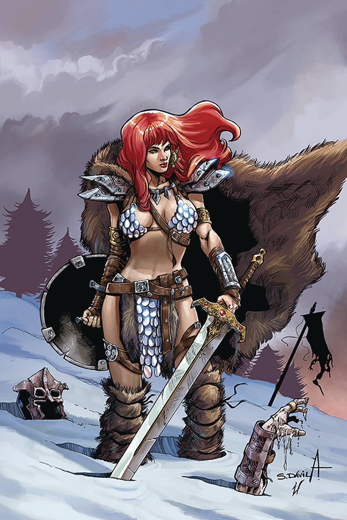 Photo of Red Sonja Birth of She Devil Issue 1 1:10 Davila Virgin comic sold by Stronghold Collectibles