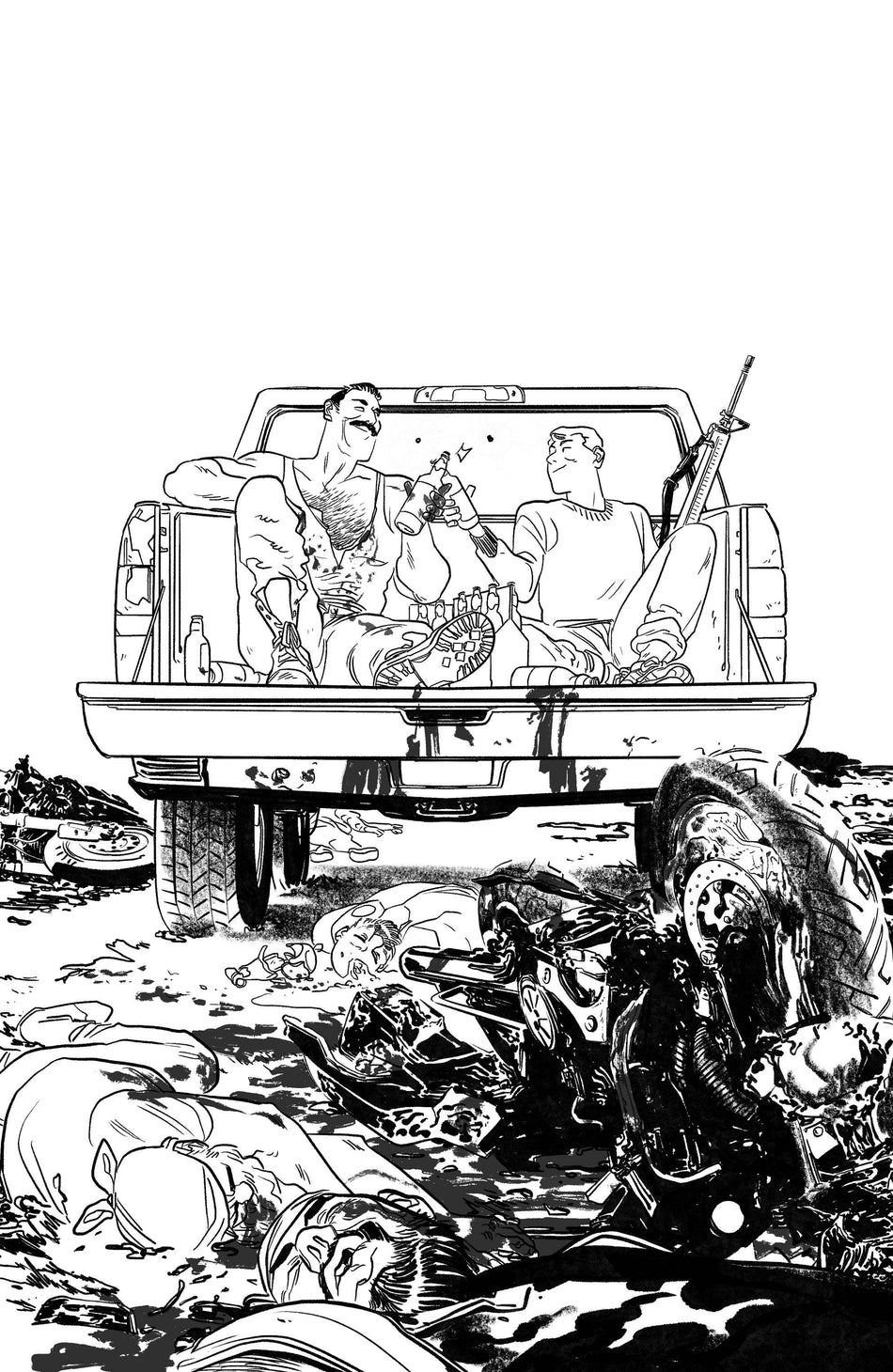 Photo of Skybound X Issue 3 CVR F 10 Copy Incv B&W Henderson (MR) comic sold by Stronghold Collectibles