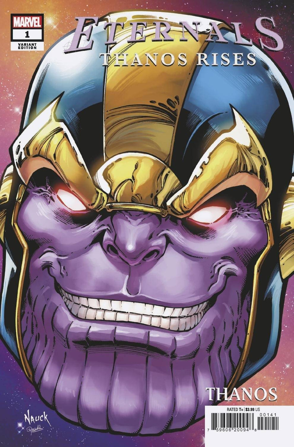 Photo of Eternals Thanos Rises Issue 1 Todd Nauck Headshot Var comic sold by Stronghold Collectibles
