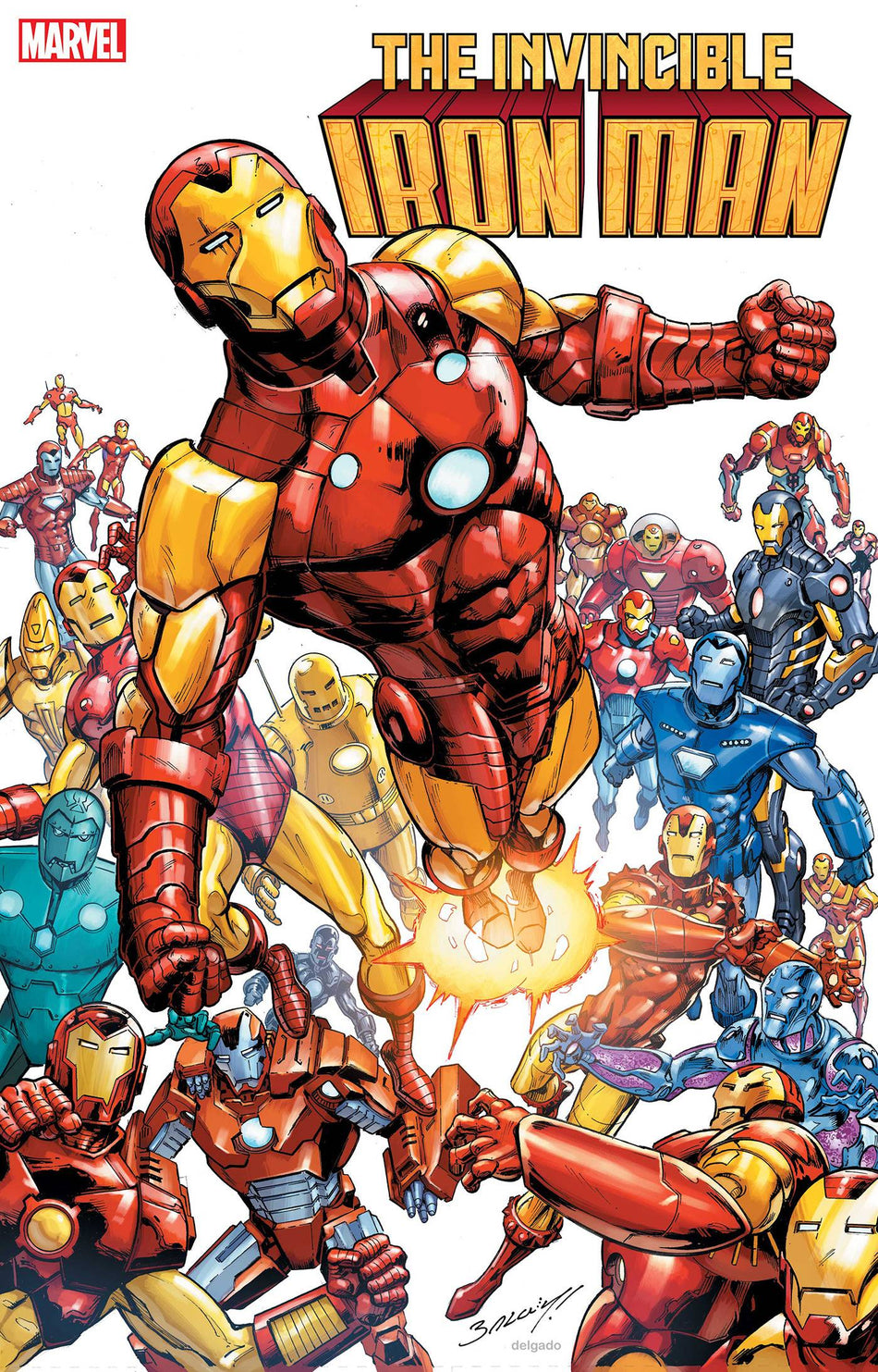 Invincible Iron Man #1 2nd Print Bagley Variant