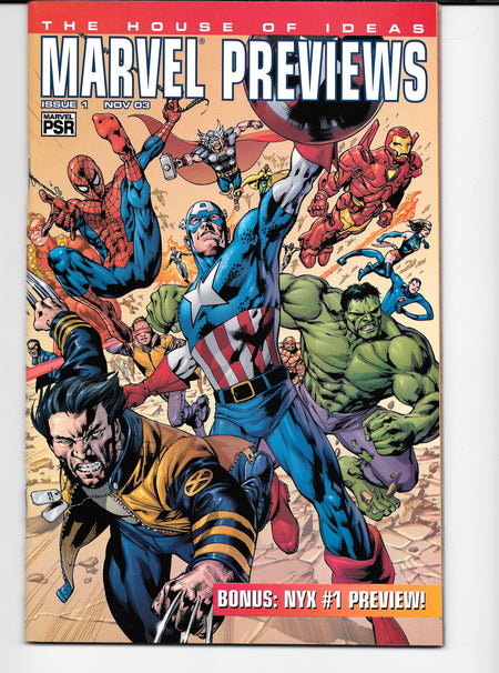Photo of Marvel Previews, Vol. 1 (2003) Issue 1 - Near Mint/Mint Comic sold by Stronghold Collectibles