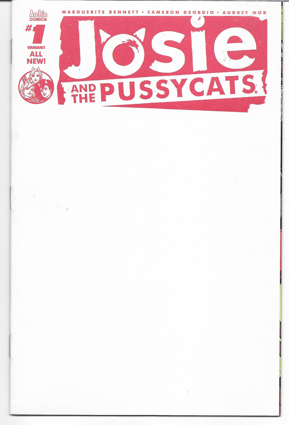 Josie And The Pussycats, Vol. 3 (2016)  Iss 1J Near Mint