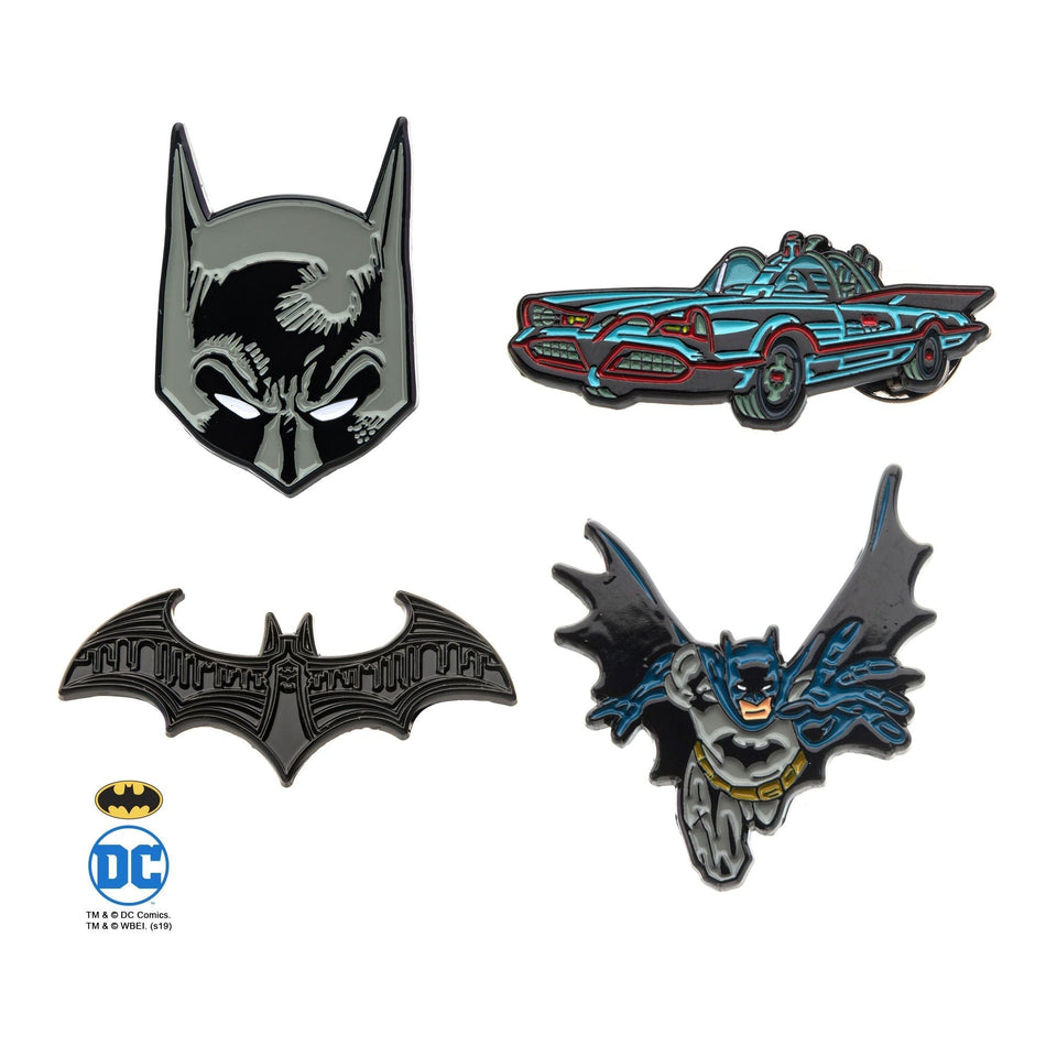 DC Comics Batman Enamel Lapel Pin Set (4pcs) - 1 Set