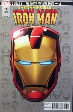 Invincible Iron Man #593 (2017) McKone Legacy Headshot Variant NM