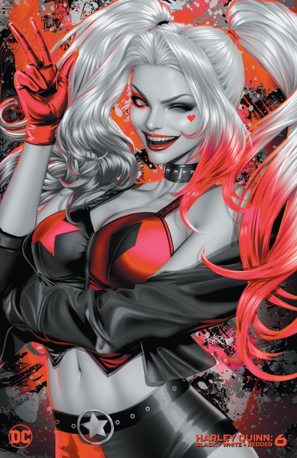 Stock Photo of Harley Quinn Black White Redder #6 (Of 6) CVR C Ariel Diaz Variant Comics sold by Stronghold Collectibles